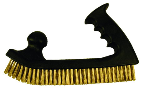 BORSTEL MESSING-STAALDRAAD PLASTIC GREEP ROND