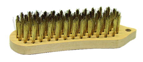 HOUTEN BORSTEL MESSING-STAALDRAAD VIOOLVORM