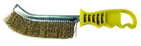 BROSSE FIL LAITON MANCHE PLASTIQUE