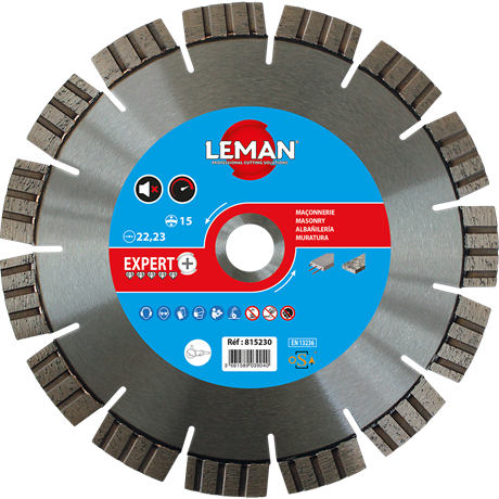 SILENT DIAMOND DISC FOR REINFORCED CONCRETE