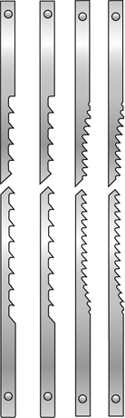 ASSORTIMENTO DI 12 LAME PER SEGHETTO DA TRAFORO SENZA PERNI