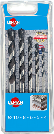 CAJA DE 5 BROCAS CILÍNDRICAS HORMIGÓN