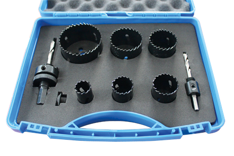 BOX OF 6 BIMETAL HOLE SAWS, 8% COBALT