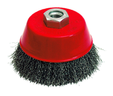 BROSSE CONIQUE FIL ACIER ONDULÉ