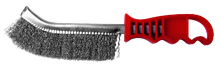 BROSSE FIL ACIER MANCHE PLASTIQUE