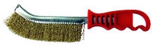 BROSSE FIL ACIER LAITONNÉ MANCHE PLASTIQUE
