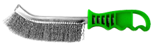 BROSSE FIL INOX MANCHE PLASTIQUE