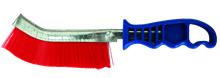 NYLON WIRE BRUSH WITH PLASTIC HANDLE